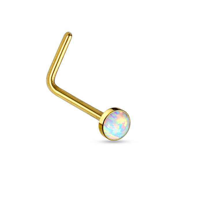 Nose Opal White Gold