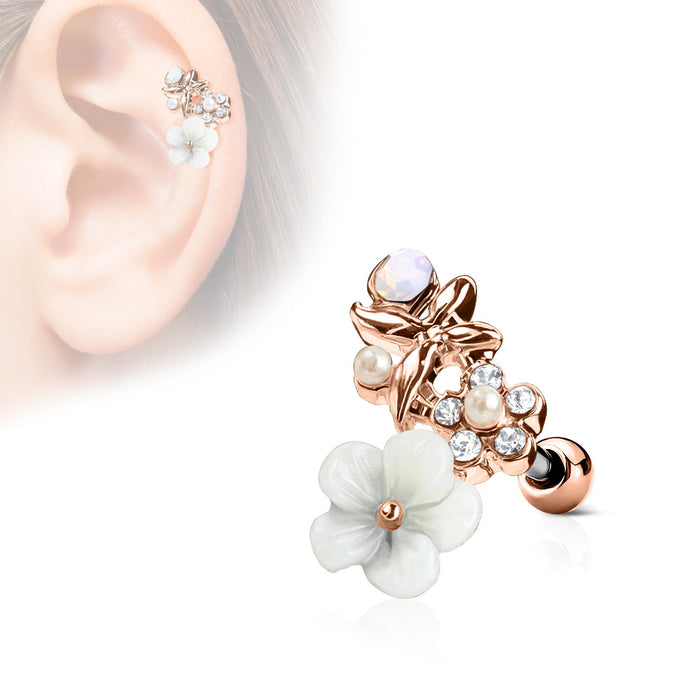 CLAY FLOWERS ROSEGOLD