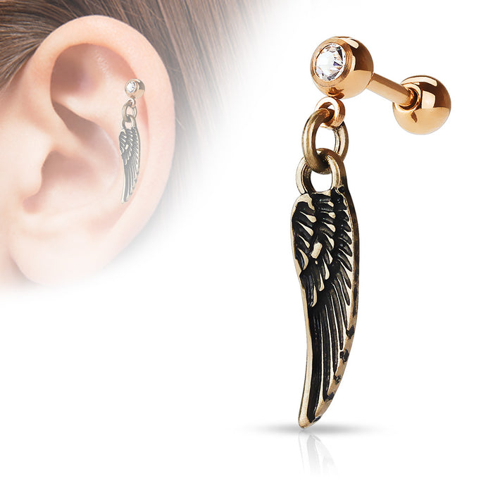 ANGEL WING OLD-ROSEGOLD