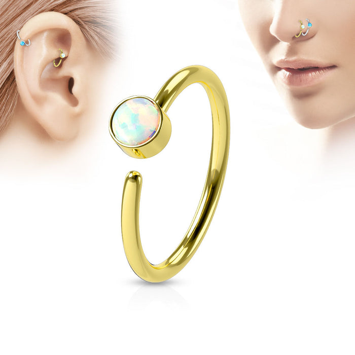 Cartilago/Nariz Gold Opal